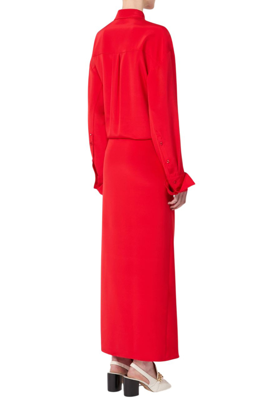 Женский Sportmax Платье SNACK из эластичного шелка (цвет ), артикул 2612221101 | Фото 4