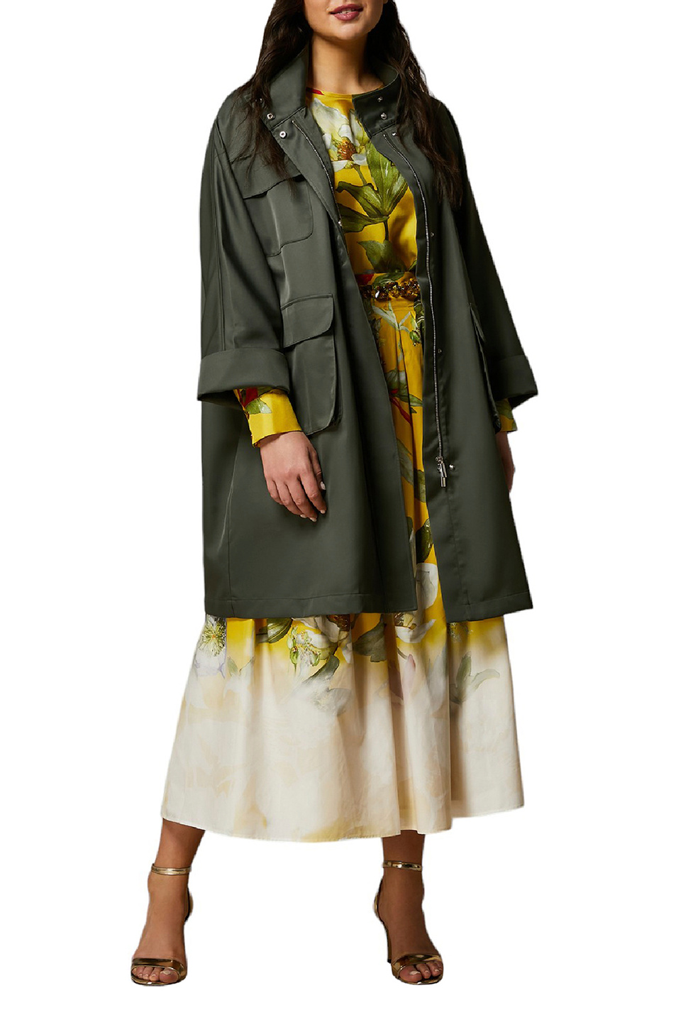 Женский Marina Rinaldi Блузка LEANDRO из натурального шелка с принтом (цвет ), артикул 2417111071 | Фото 2