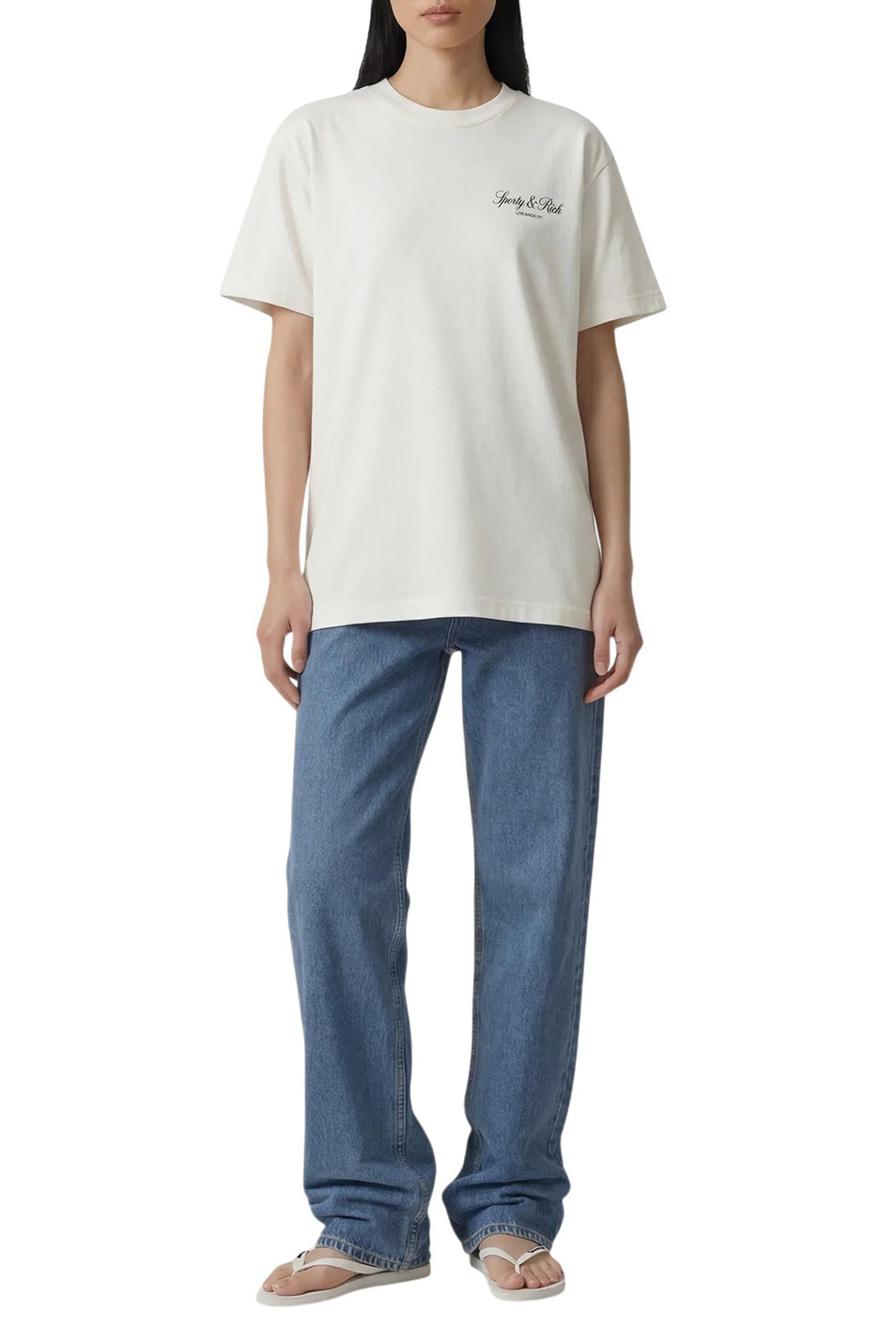 Женский Sporty & Rich Футболка Vendome (цвет ), артикул TO11976269WH37 | Фото 3