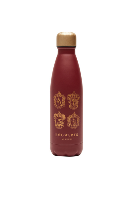 Бутылка для воды с принтом "Hogwarts"|Основной цвет:Бордовый|Артикул:1372502 | Фото 1