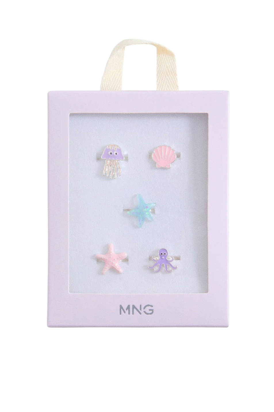 Девочкам Mango Kids Кольцо OCEANR в комплекте из 5 шт (цвет ), артикул 87044794 | Фото 2