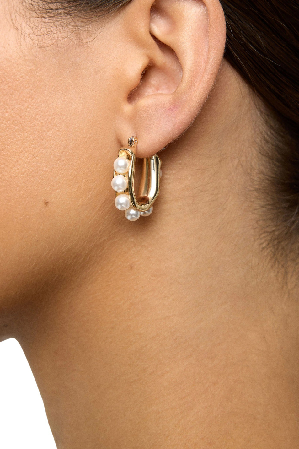 Женский Parfois Серьги-кольца с жемчугом (цвет ), артикул 239408 | Фото 2