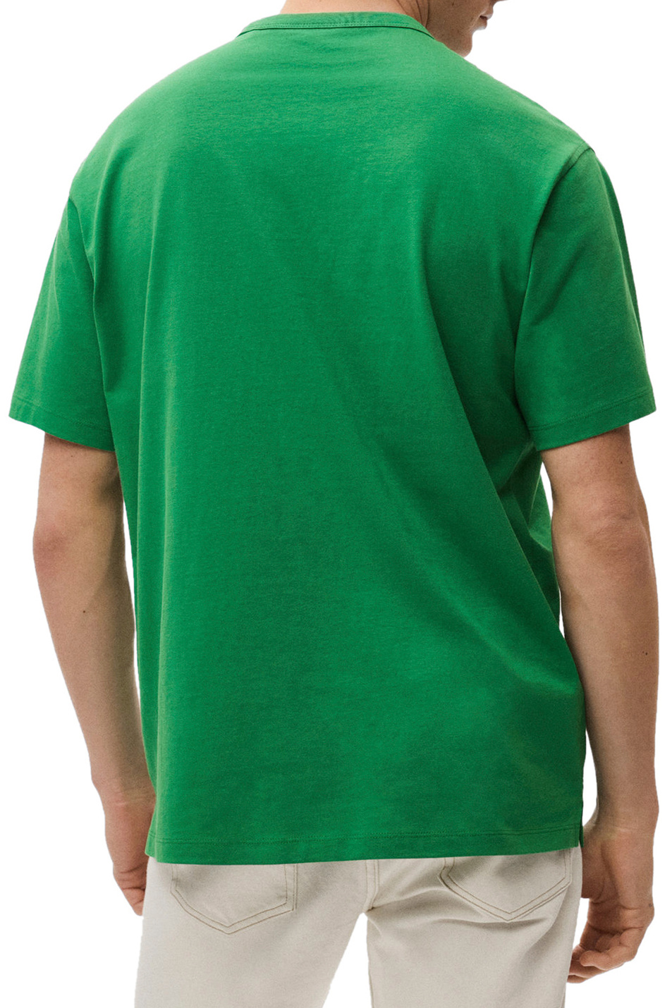 Футболка SETO|Основной цвет:Зеленый Мужской Mango Man Футболка SETO (цвет ), артикул 37000910 | Фото 4