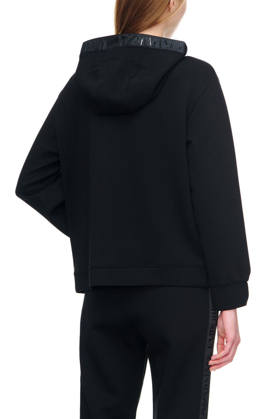 Женский Emporio Armani Толстовка из смесового хлопка на молнии (цвет ), артикул 6L2M6C-1JHSZ | Фото 6
