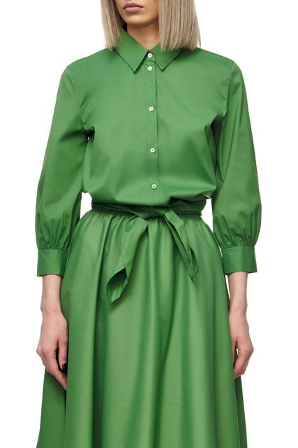 Блузка свободного кроя TOLDA|Основной цвет:Зеленый|Артикул:71110622 | Фото 1