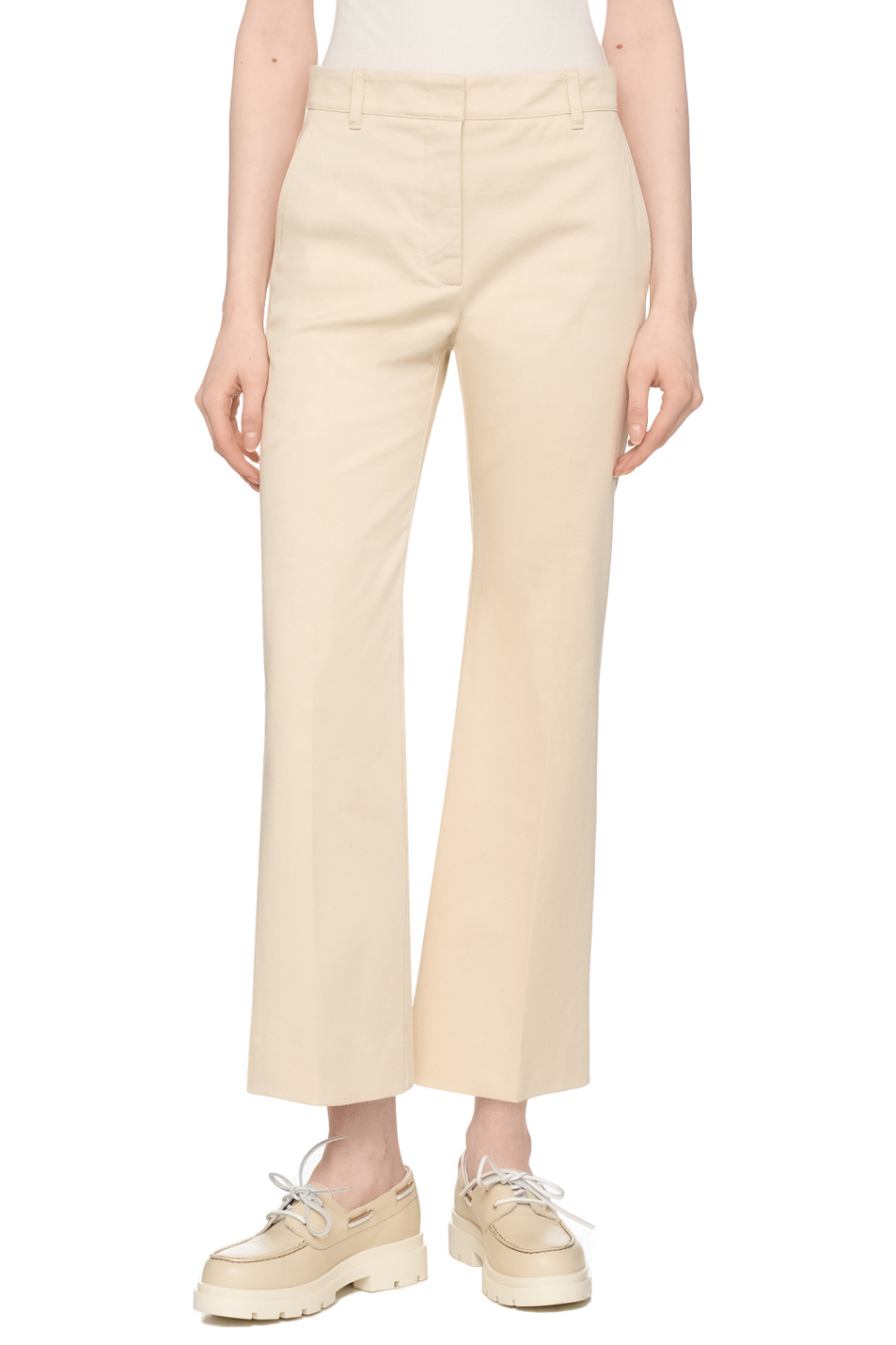 Женский Weekend Max Mara Брюки BOSSO из эластичного хлопка (цвет ), артикул 2515131072 | Фото 4
