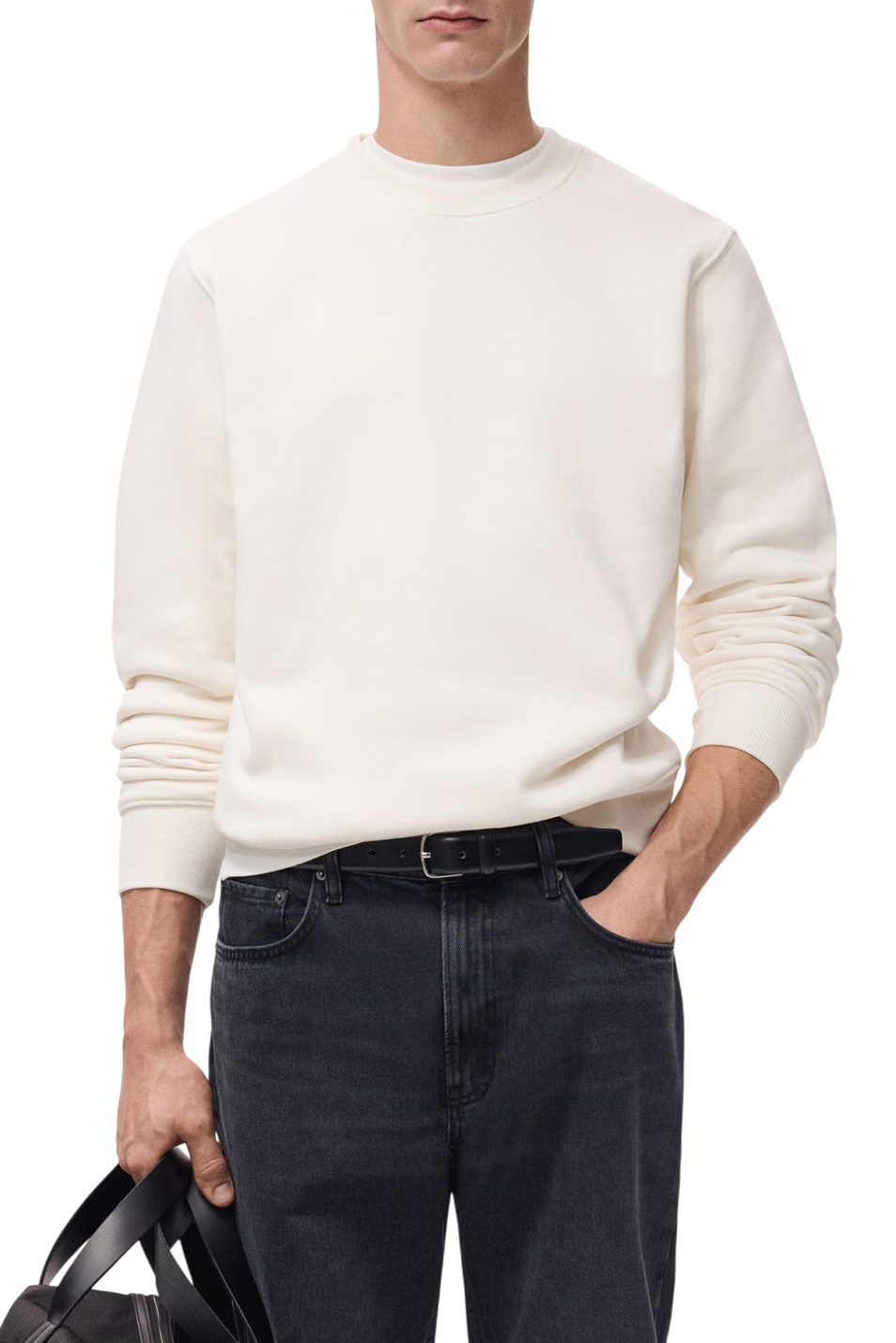 Мужской Mango Man Свитшот NOLA из смесового хлопка (цвет ), артикул 27021266 | Фото 3