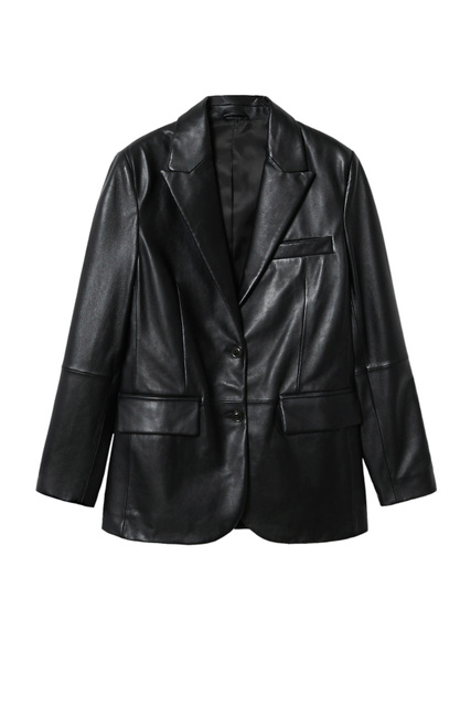 Кожаная куртка COWGIRL с бахромой|Основной цвет:Черный|Артикул:37045144 | Фото 1