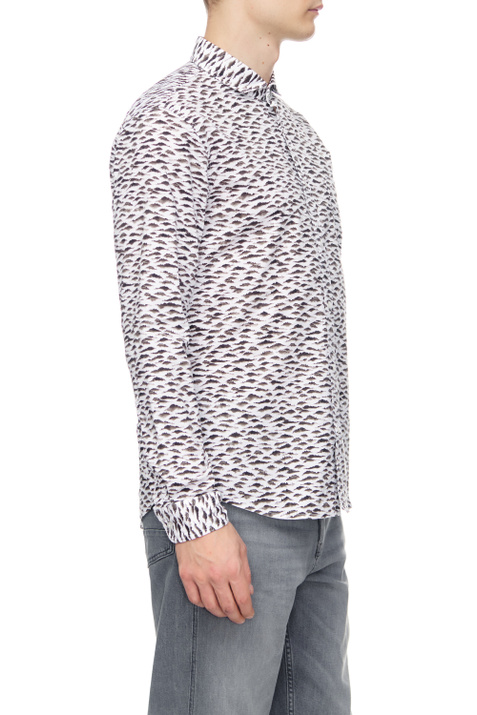 BOSS Рубашка из эластичного хлопка с принтом ( цвет), артикул 50475932 | Фото 3