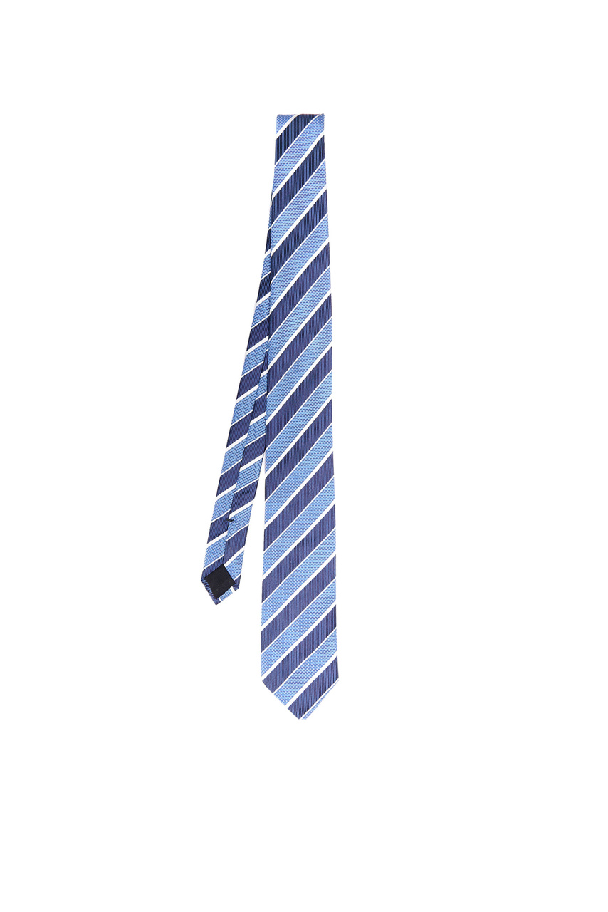 Галстук из натурального шелка|Основной цвет:Синий|Артикул:50512548 | Фото 1