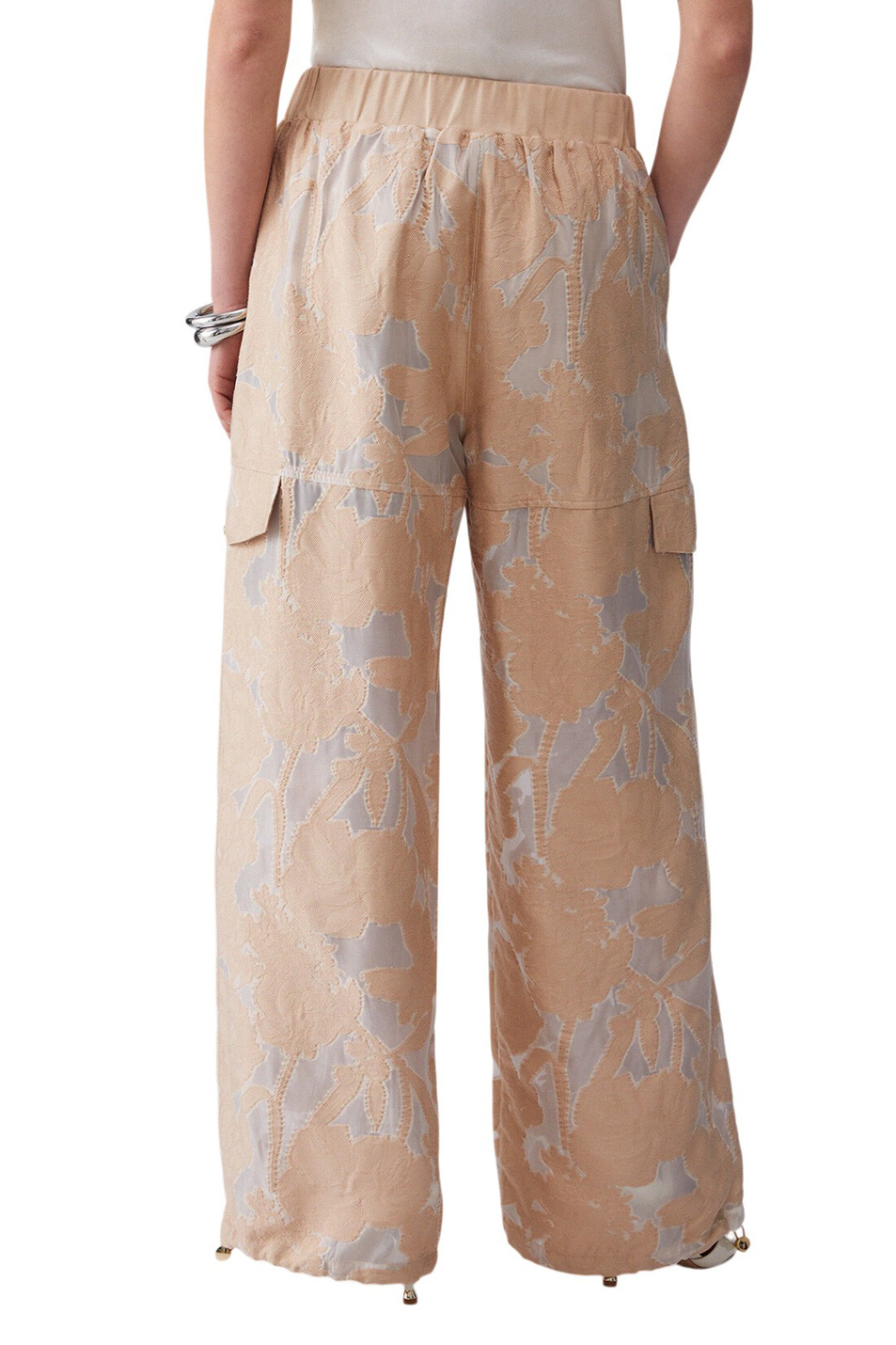 Женский Liu Jo Брюки из жаккардовой органзы (цвет ), артикул TA6201T345A | Фото 5