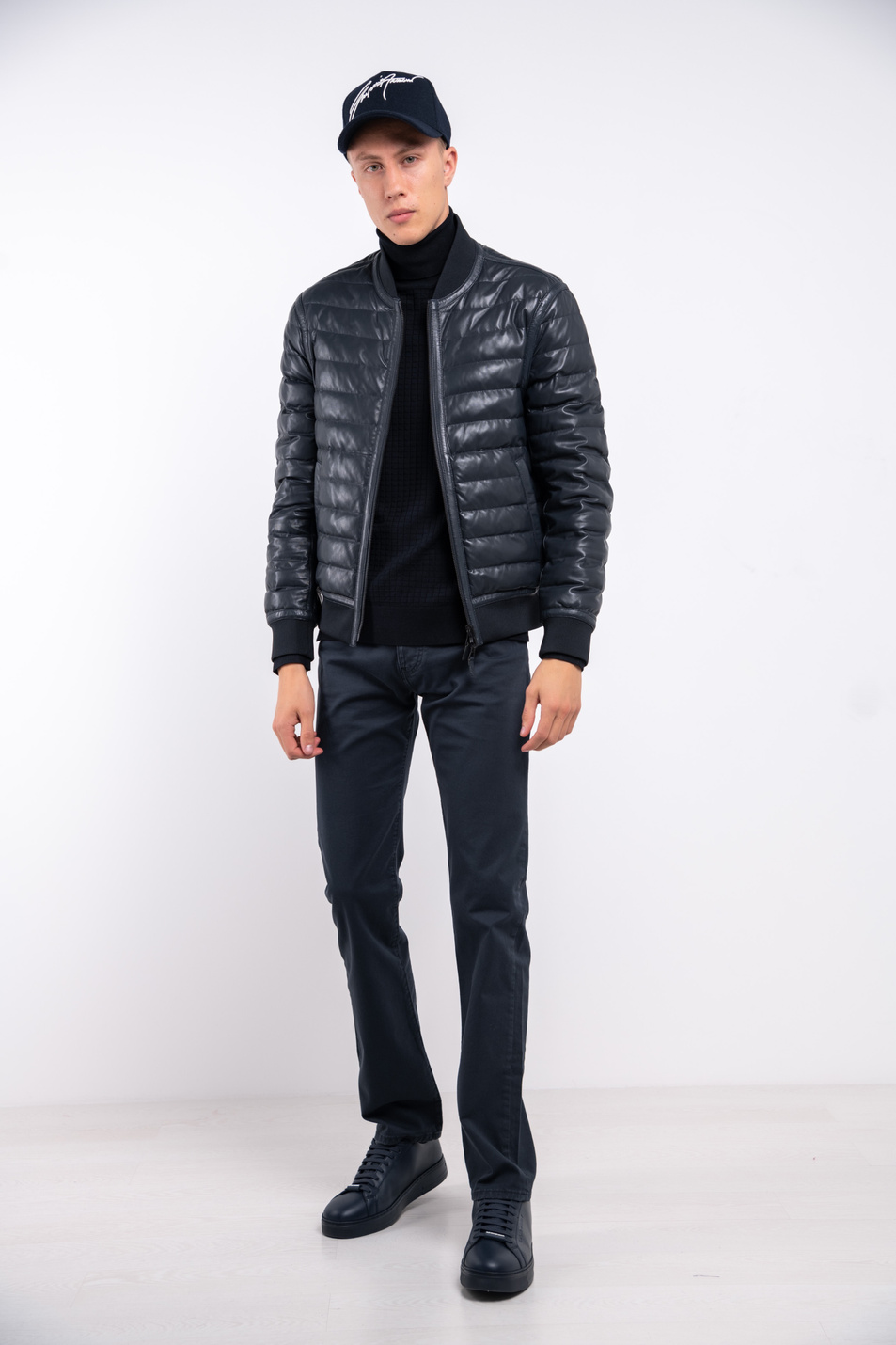 Мужской Emporio Armani Водолазка из смесовой вискозы (цвет ), артикул 6H1MX4-1MIRZ | Фото 2