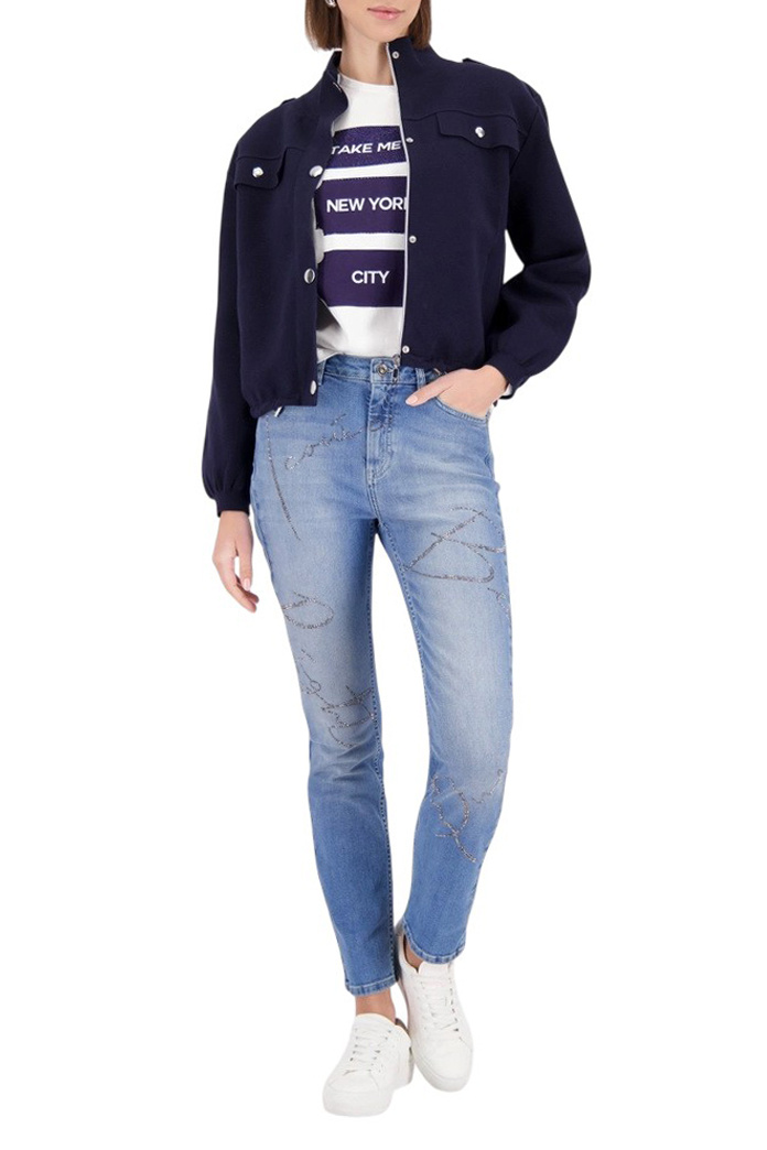 Женский Monari Бомбер однотонный (цвет ), артикул 410230 | Фото 2