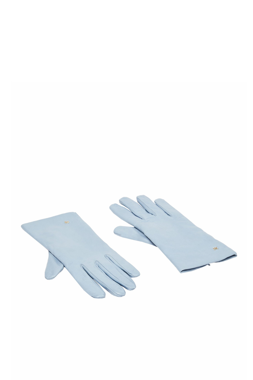 Перчатки SPALATO из натуральной кожи|Основной цвет:Голубой|Артикул:2345661233 | Фото 1