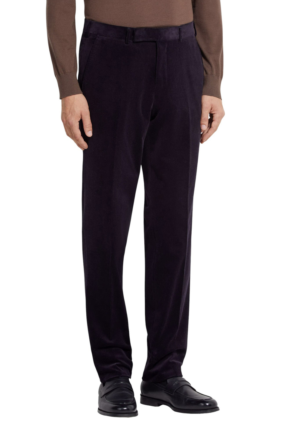 Мужской Zegna Брюки из смесового хлопка (цвет ), артикул 270F20A2-75TB12-6R | Фото 4