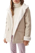 Девочкам Mango Kids Парка SNOW5 на подкладке из искусственной овчины (цвет ), артикул 57014767 | Фото 4