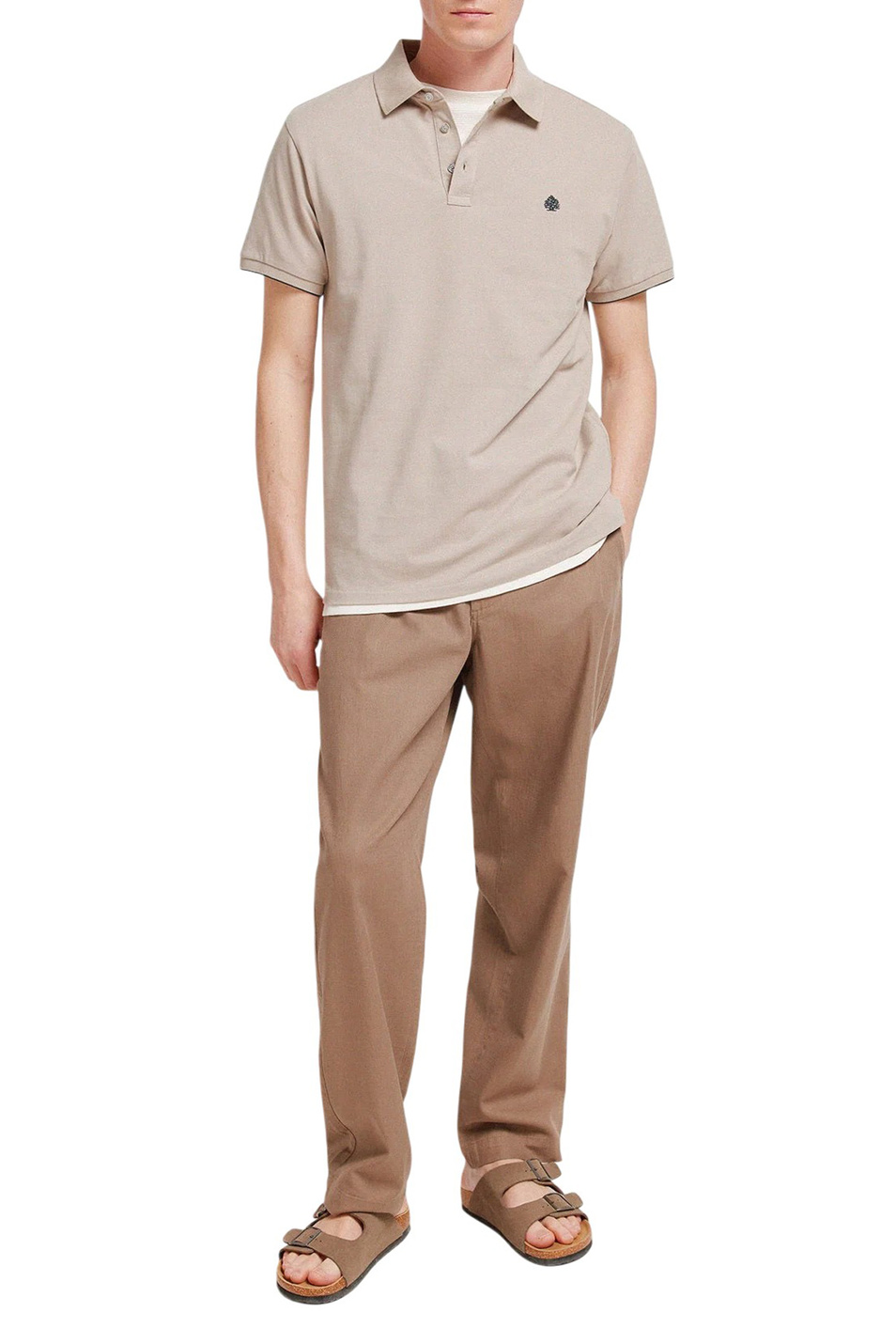 Мужской Springfield Поло из хлопка (цвет ), артикул 4403091 | Фото 2