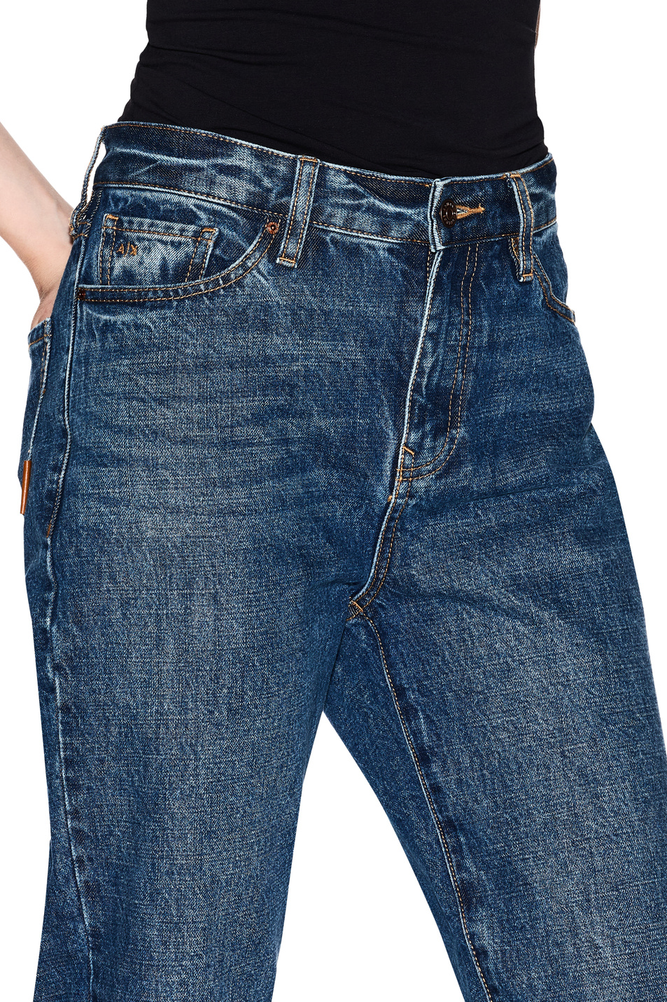 Женский Armani Exchange Джинсы из хлопка (цвет ), артикул XW000073-AF16091 | Фото 6