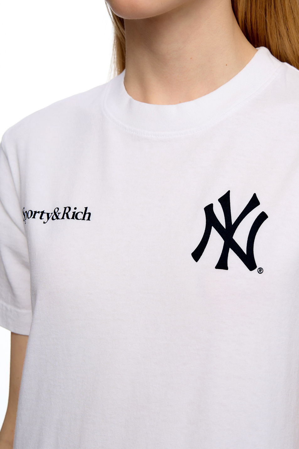Женский Sporty & Rich Футболка с логотипом (цвет ), артикул TO043505633WH01 | Фото 6