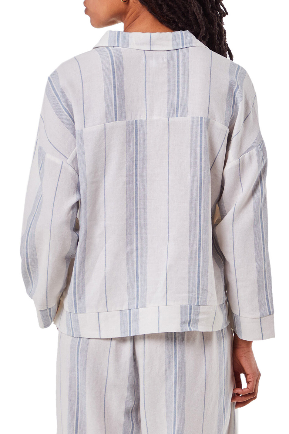Женский Etam Пижамная рубашка MAHINA в полоску (цвет ), артикул 6535002 | Фото 3