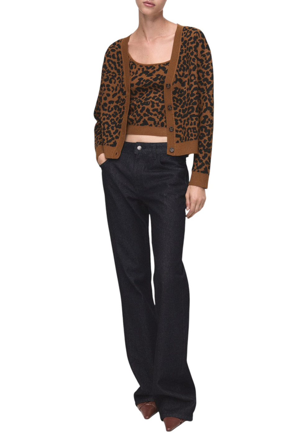 Женский Mango Кардиган LEONA с леопардовым принтом (цвет ), артикул 17056346 | Фото 2