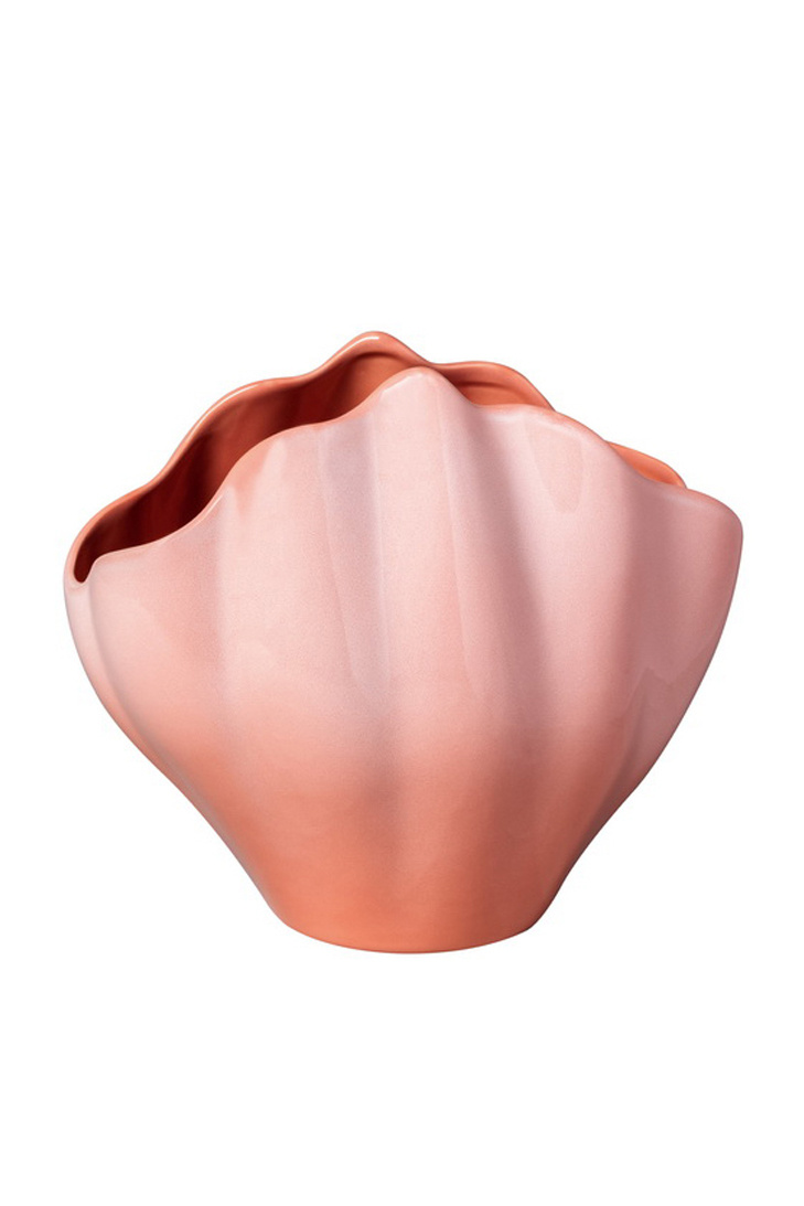 Ваза Shell Perlemor Home 23 см|Основной цвет:Розовый|Артикул:19-5176-9200 | Фото 1