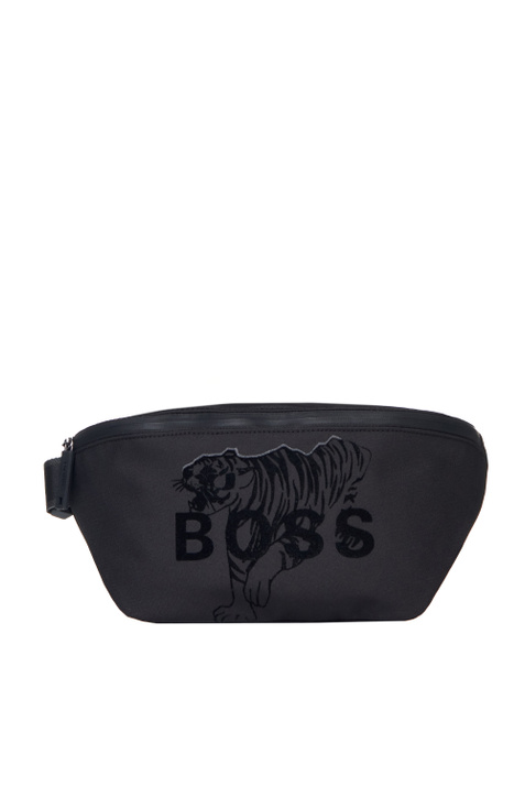 BOSS Поясная сумка с бархатистым логотипом ( цвет), артикул 50466621 | Фото 1