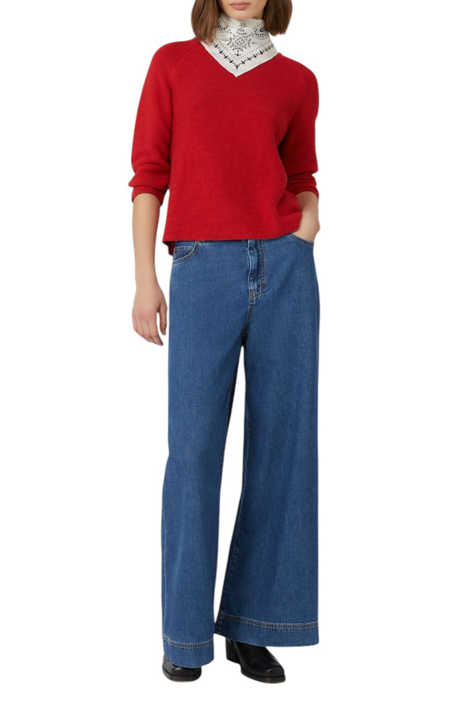 Женский Weekend Max Mara Джинсы VEGA из хлопка (цвет ), артикул 2525186061 | Фото 2