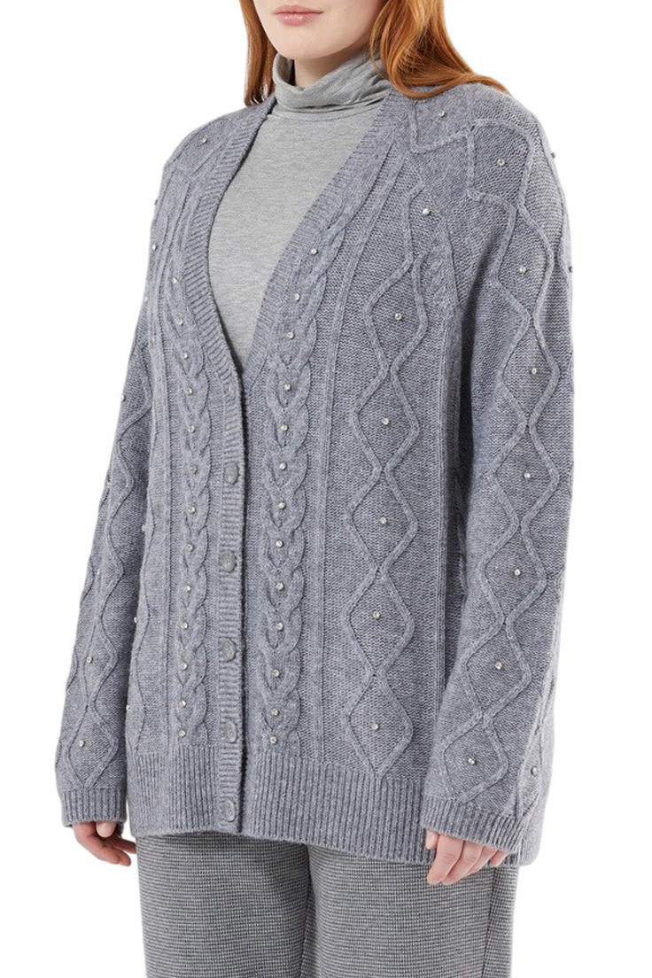 Женский Marina Rinaldi Кардиган AGUZZE из смесовой шерсти (цвет ), артикул 2528346057 | Фото 2