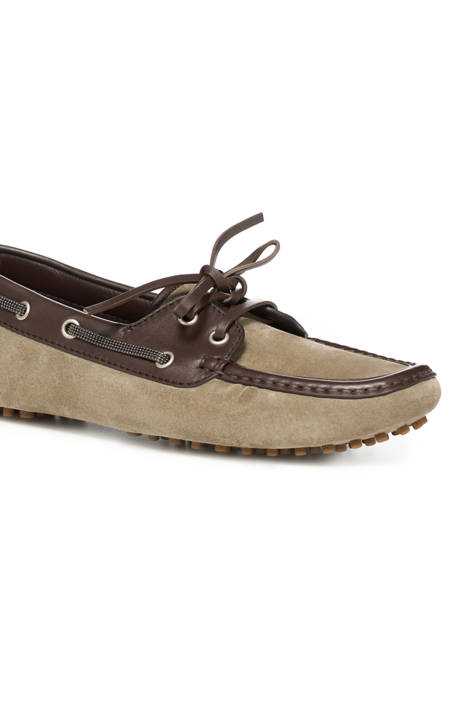 Мокасины из натуральной замши|Основной цвет:Бежевый Женский Brunello Cucinelli Мокасины из натуральной замши (цвет ), артикул MZSFG3200 | Фото 5