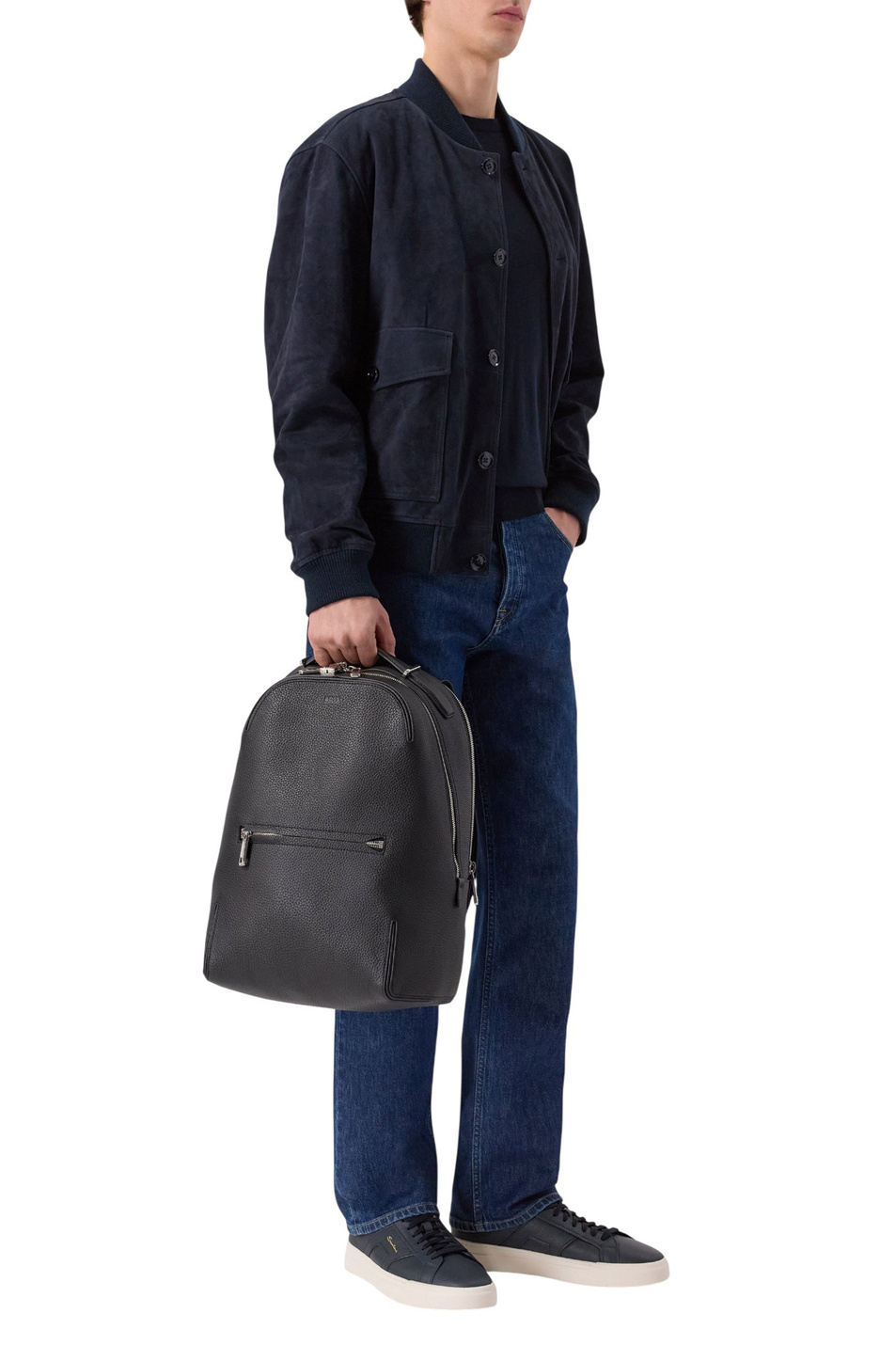 Рюкзак Madison из натуральной кожи|Основной цвет:Черный Мужской BOSS Рюкзак Madison из натуральной кожи (цвет ), артикул 50558479 | Фото 7