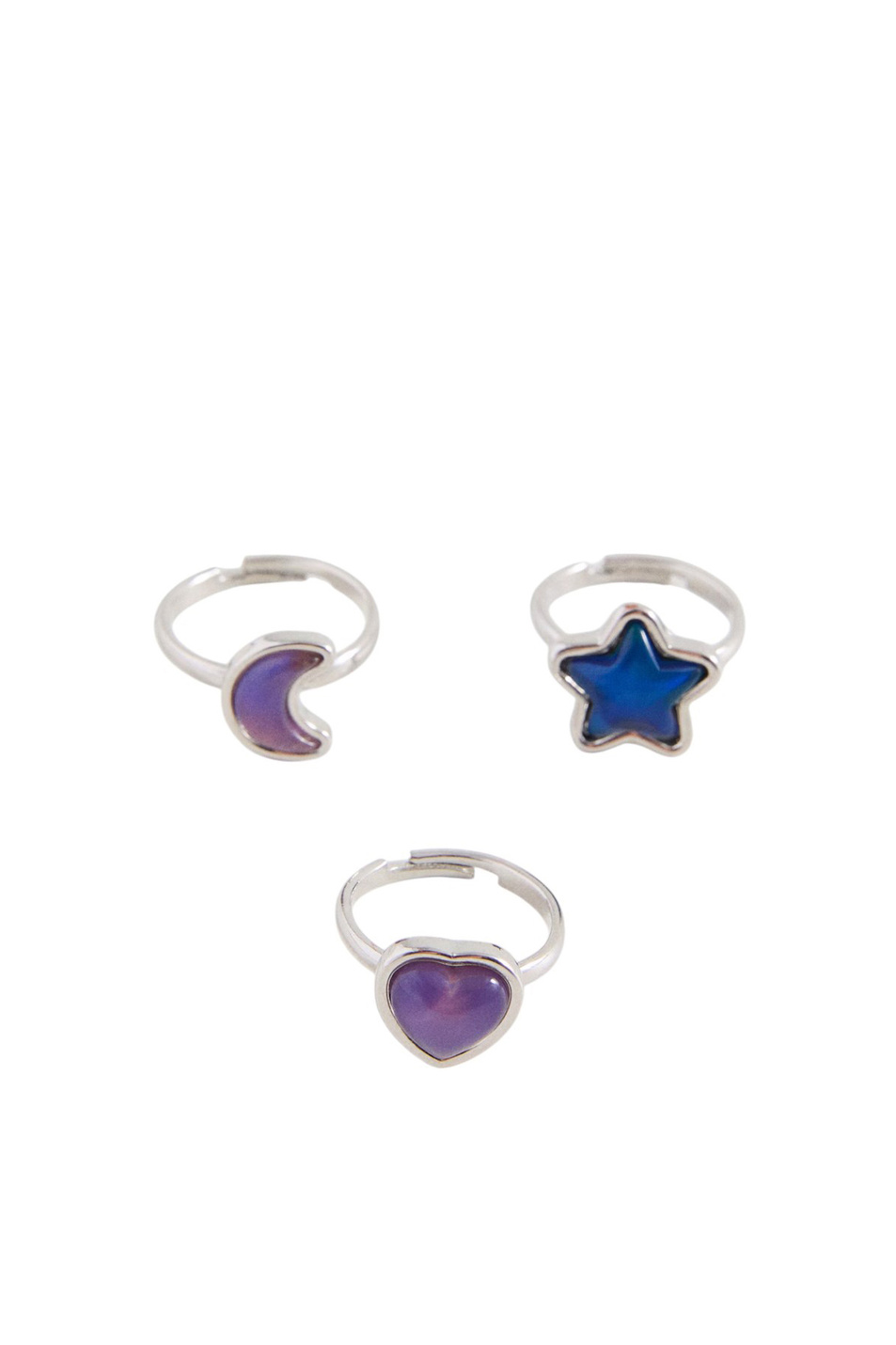 Девочкам Mango Kids Кольцо MOOD в комплекте из 3 шт (цвет ), артикул 17094115 | Фото 1