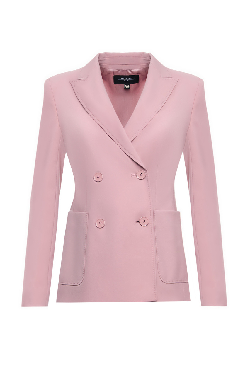 Пиджак NERVOSO из натуральной шерсти|Основной цвет:Розовый|Артикул:2350410437 | Фото 1
