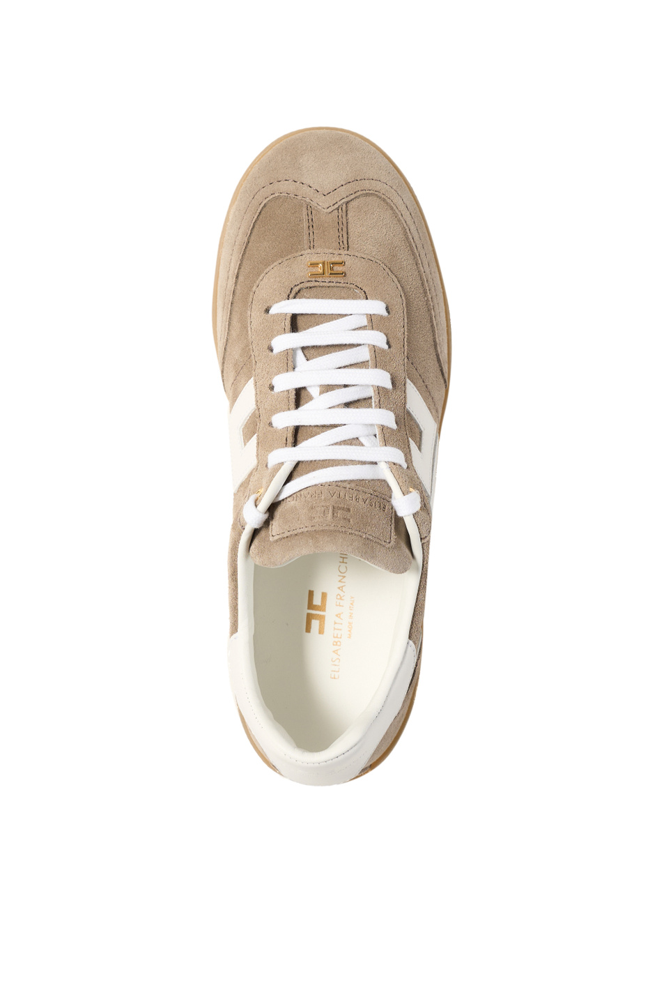 Женский Elisabetta Franchi Кеды из кожи наппа (цвет ), артикул SA61G61E2 | Фото 4