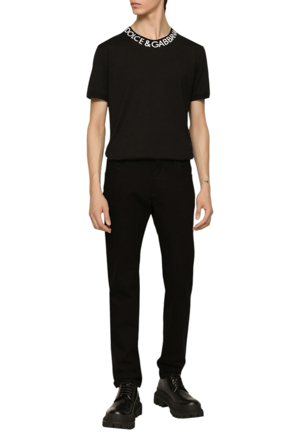 Мужской Dolce & Gabbana Джинсы из эластичного хлопка (цвет ), артикул GY07CD-G8NK9 | Фото 2