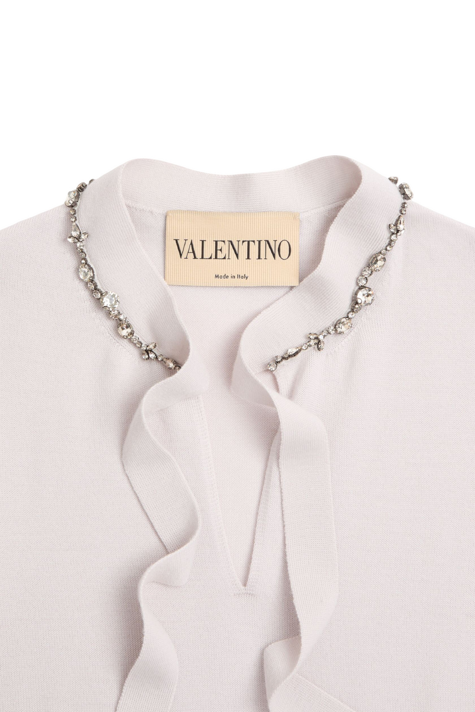 Женский Valentino Джемпер с бантом и вышивкой кристаллами (цвет ), артикул 9B3KC74NA9V | Фото 6