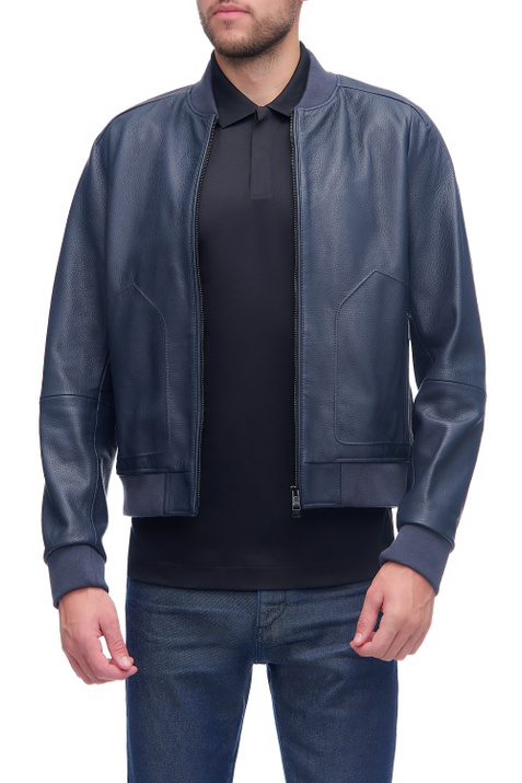 BOSS Куртка-бомбер стандартного кроя из натуральной кожи ( цвет), артикул 50456267 | Фото 1
