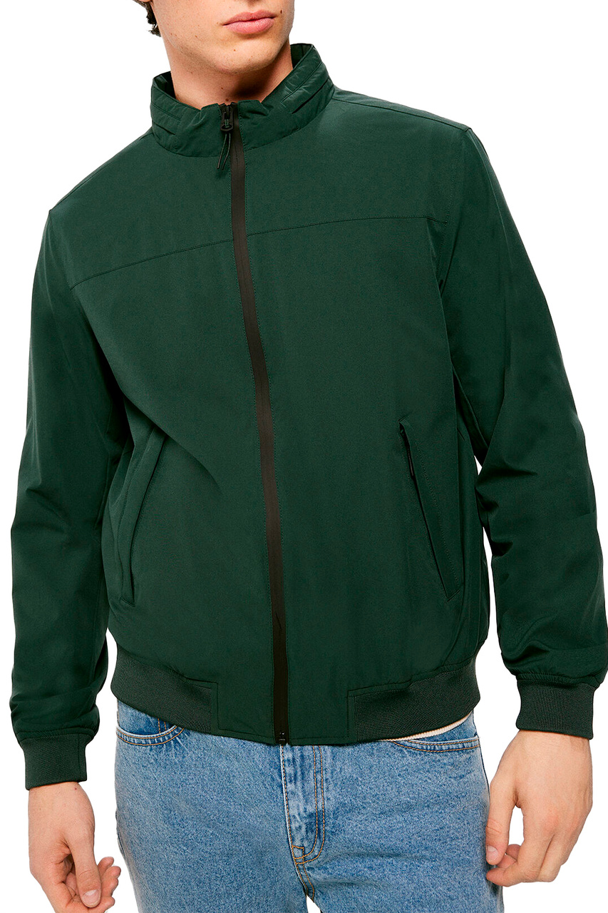 Куртка на молнии|Основной цвет:Зеленый|Артикул:0957611 | Фото 1