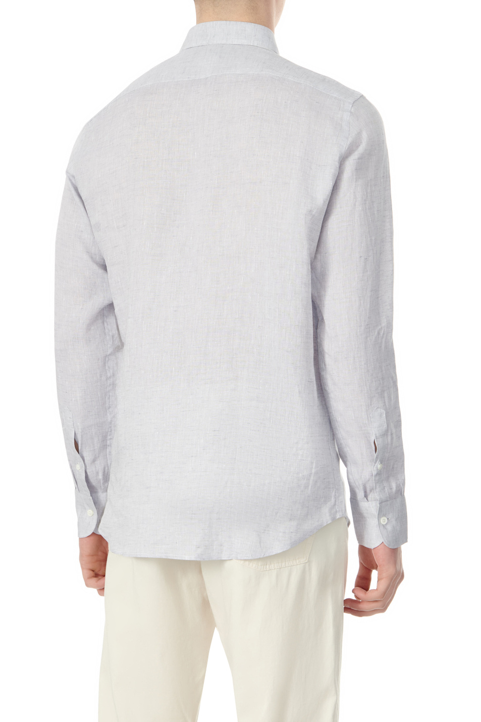 Мужской Canali Рубашка из чистого льна (цвет ), артикул L777GL03098 | Фото 4