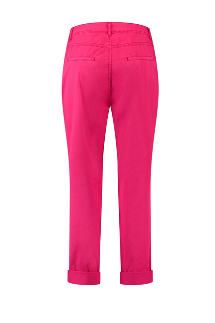 Укороченные брюки из натурального хлопка|Основной цвет:Розовый|Артикул:120018-11159 | Фото 2