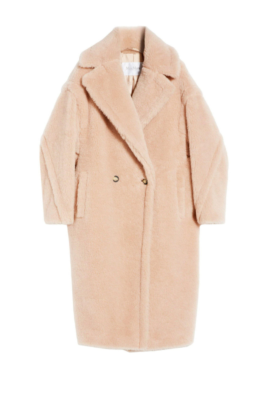 Пальто TEDGIRL из смесовой пряжи альпаки|Основной цвет:Персиковый|Артикул:2310160133 | Фото 1
