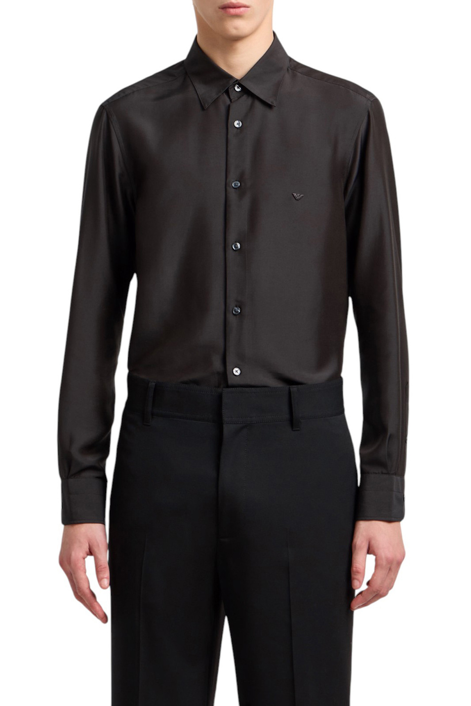 Мужской Emporio Armani Рубашка с логотипом (цвет ), артикул EM001537-AF17293 | Фото 3