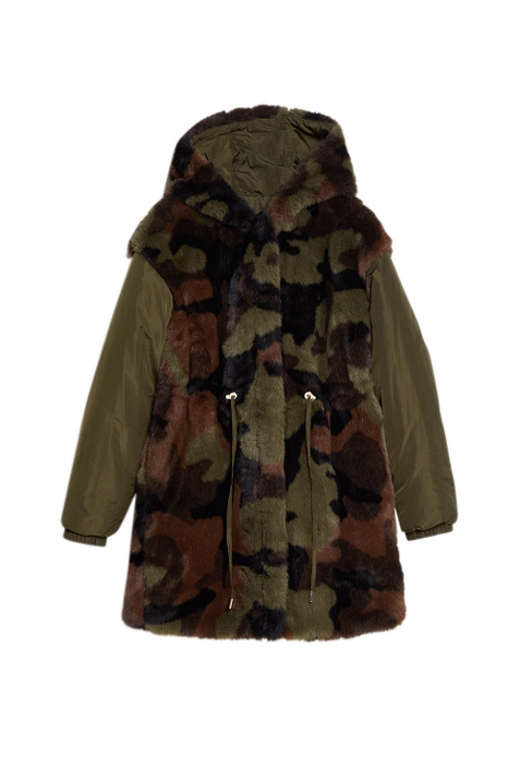 Liu Jo Комбинированная куртка с камуфляжным принтом ( цвет), артикул WF2043E0816 | Фото 1