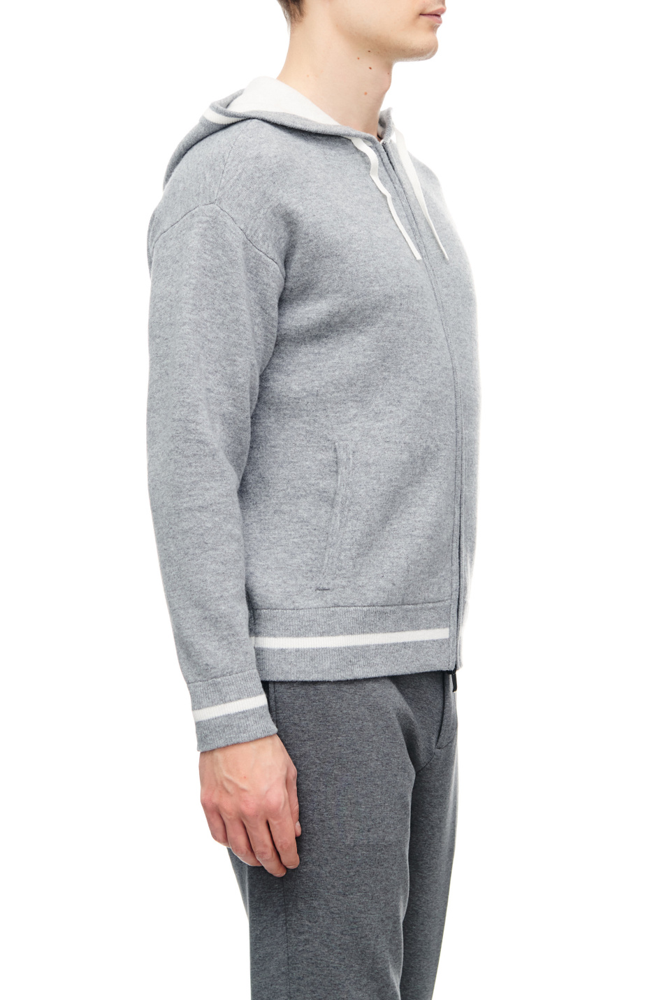 Мужской Emporio Armani Кардиган из смесовой шерсти с капюшоном (цвет ), артикул 6L1MXD-1MJRZ | Фото 3