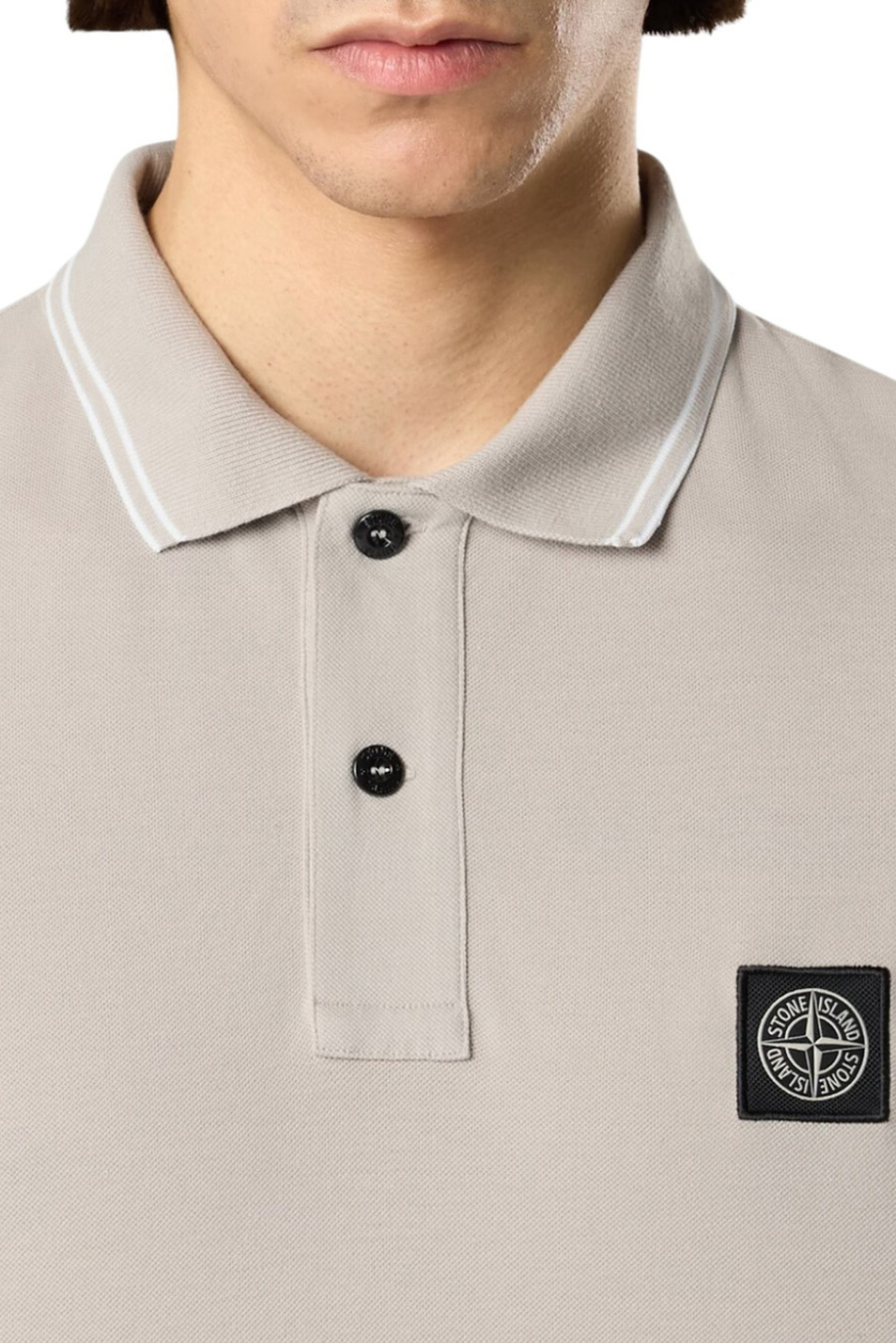 Мужской Stone Island Поло с контрастными деталями (цвет ), артикул L1S152200010-S0018 | Фото 5