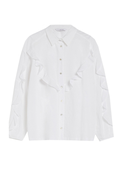 Рубашка SALATO с рюшами|Основной цвет:Белый|Артикул:71110221 | Фото 1