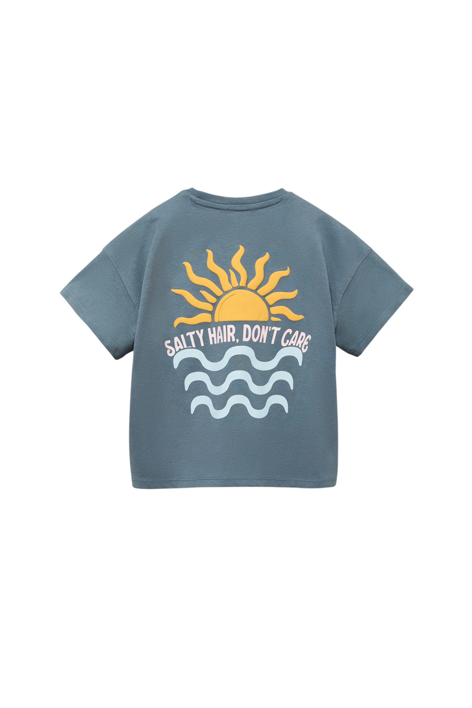 Девочкам Mango Kids Футболка SUNSHINE из хлопка (цвет ), артикул 87037894 | Фото 2