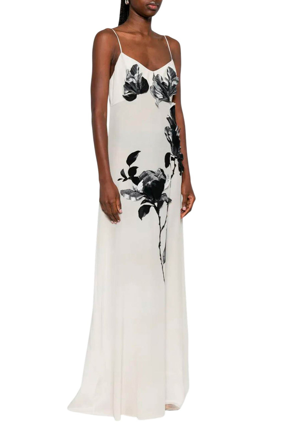 Женский ERMANNO SCERVINO Платье из шелка с аппликацией (цвет ), артикул D482Q358YBQ | Фото 3