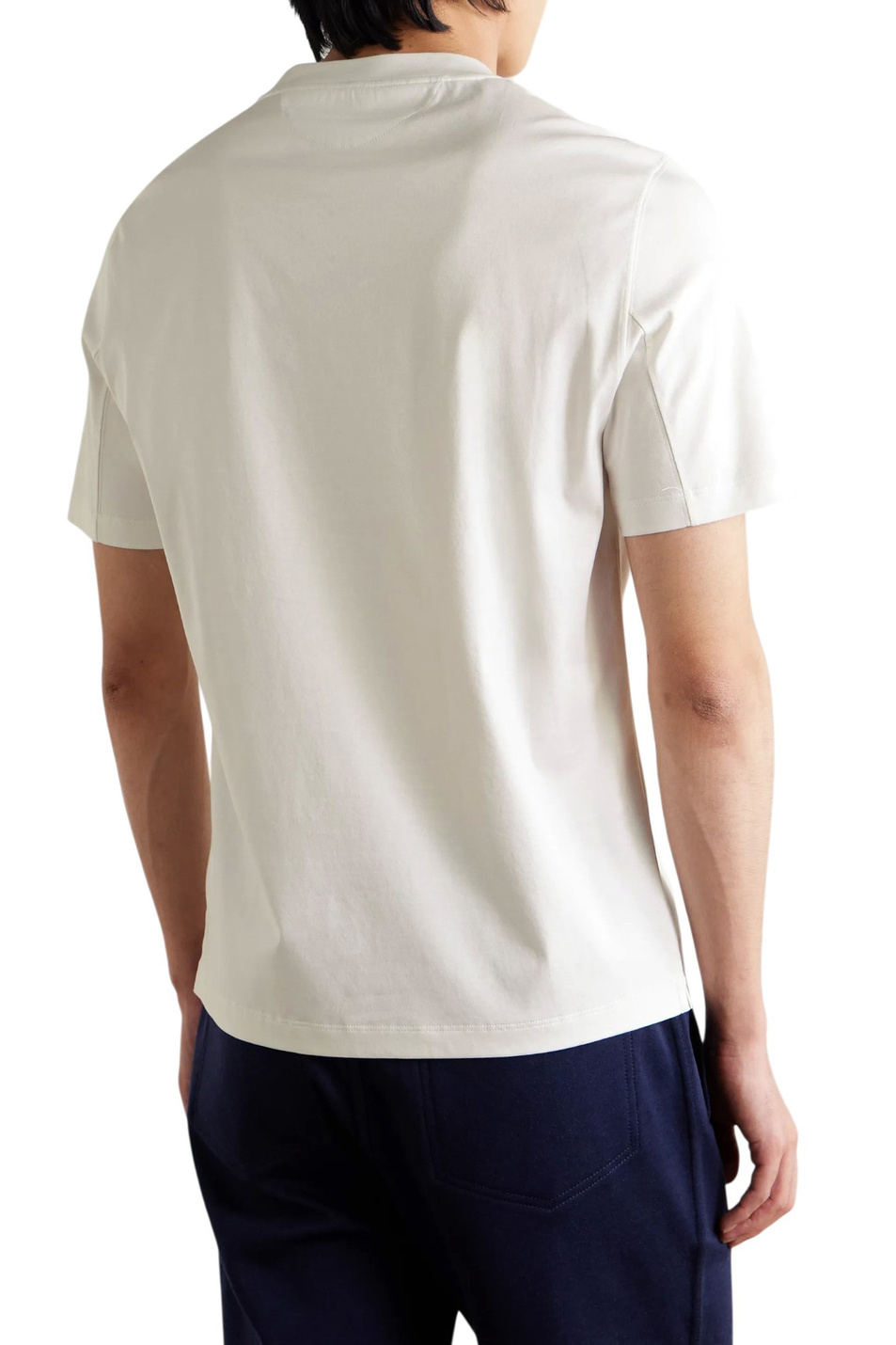 Мужской Brunello Cucinelli Футболка с логотипом (цвет ), артикул M0B138440 | Фото 5