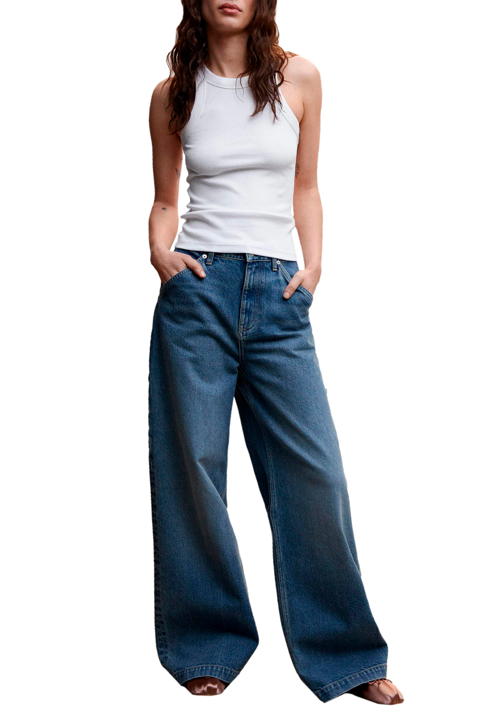 Женский Mango Топ BONI из эластичного хлопка (цвет ), артикул 47087877 | Фото 2